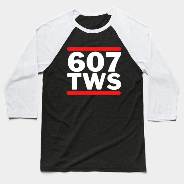 607 TWS Logo Baseball T-Shirt by 3FN Podcast